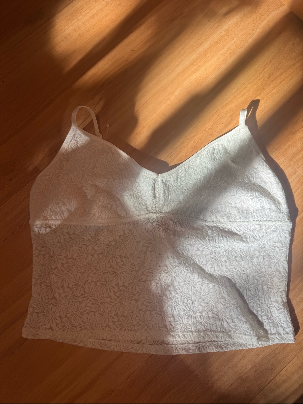 Gap Body 🤍 white floral lace cami | XL